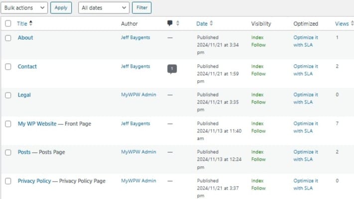 how many pages should a website have that are required