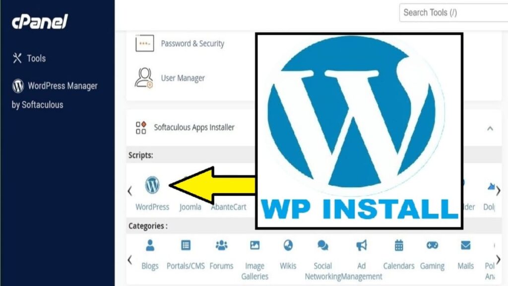 how to install wordpress using softaculous cpanel