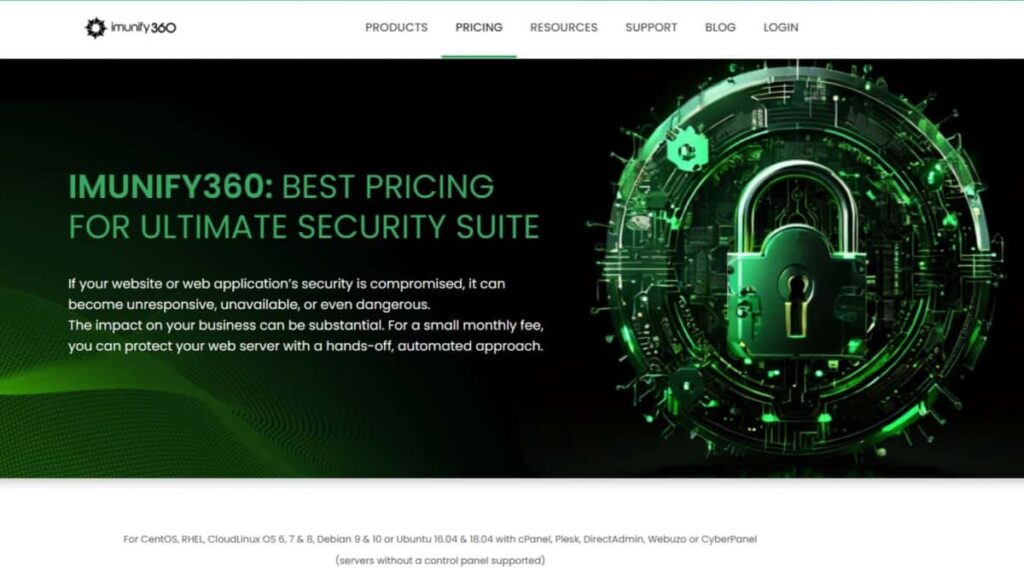 some hosts offer constant site safe check with immunify 360