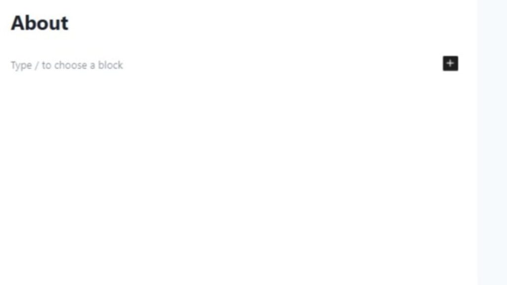 start with simple draft pages with just titles like this about page